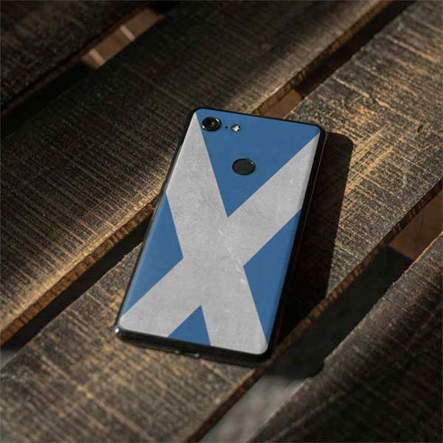 Scotland Flag Distressed Google Pixel 3 XL Skin